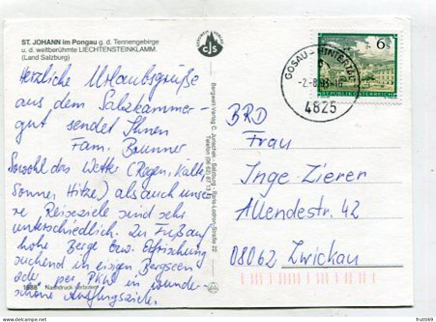 AK 213928 AUSTRIA - St. Johann Im Pongau - Liechtensteinklamm - St. Johann Im Pongau