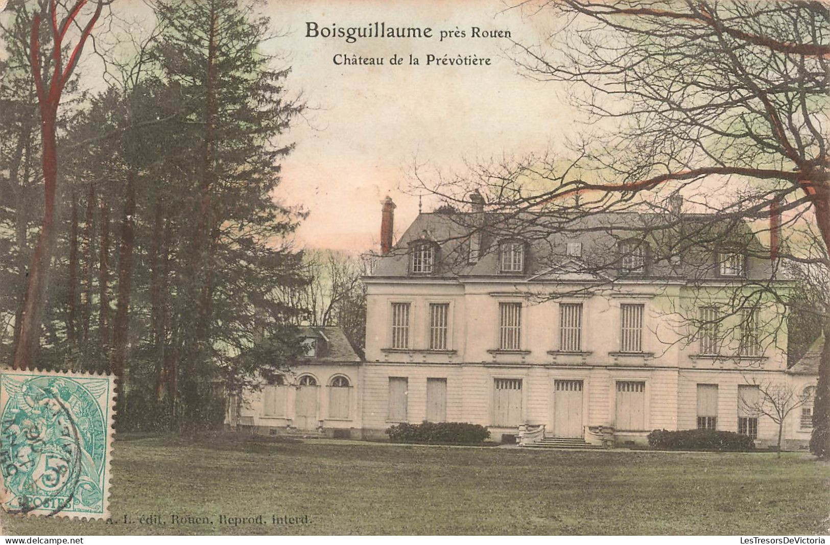 FRANCE - Boisguillaume Près Rouen - Château De La Prévôtière - Colorisé - Carte Postale Ancienne - Rouen