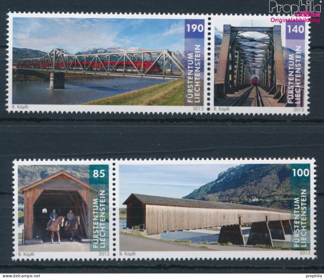 Liechtenstein 1671-1674 Paare (kompl.Ausg.) Postfrisch 2013 Brücken (10377504 - Unused Stamps