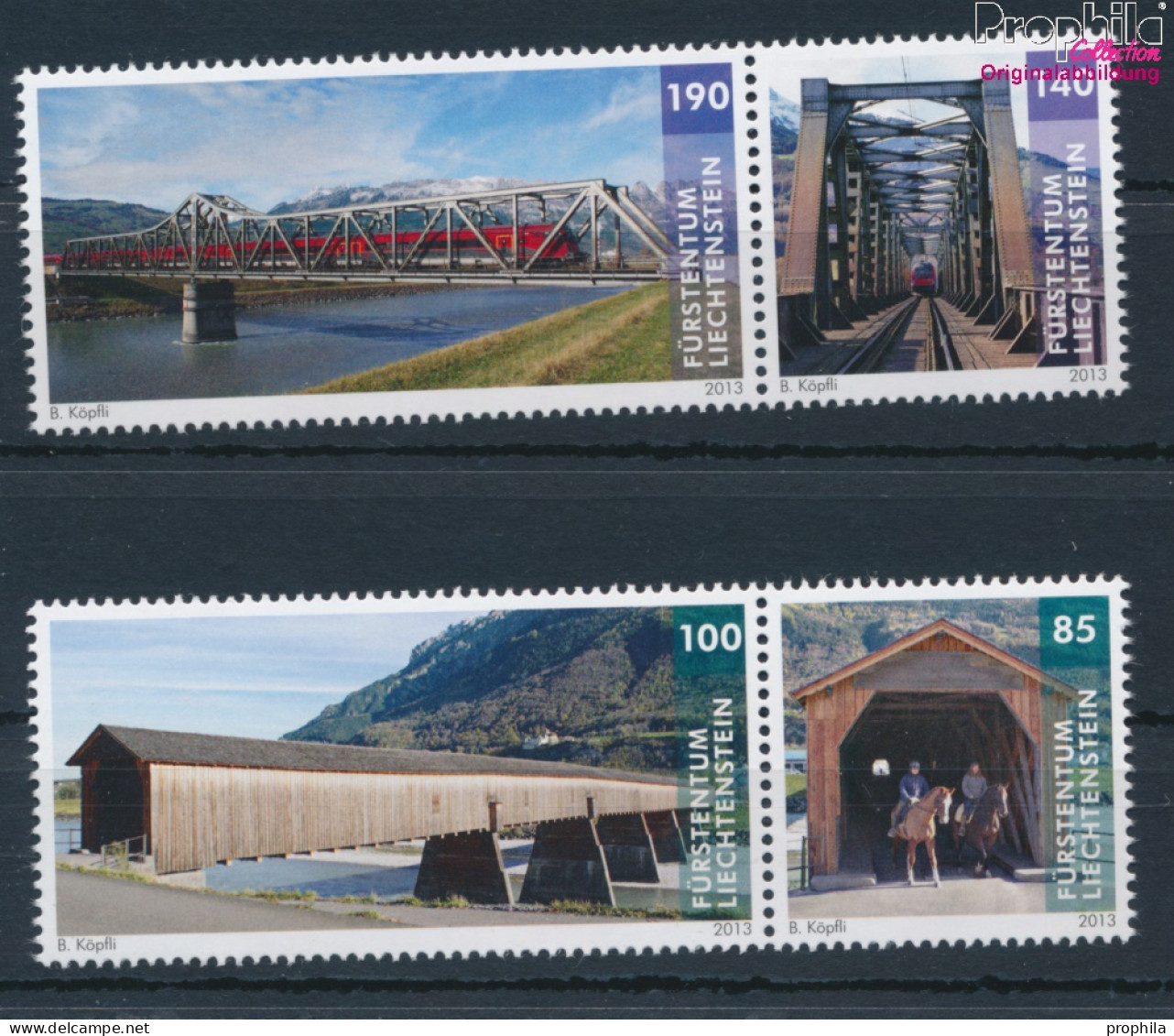 Liechtenstein 1671-1674 Paare (kompl.Ausg.) Postfrisch 2013 Brücken (10377505 - Unused Stamps