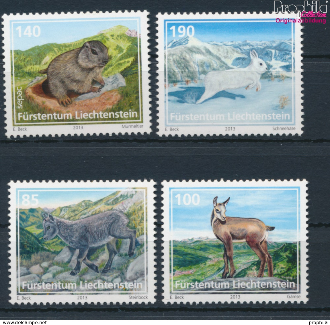 Liechtenstein 1675-1678 (kompl.Ausg.) Postfrisch 2013 Tiere (10377507 - Unused Stamps