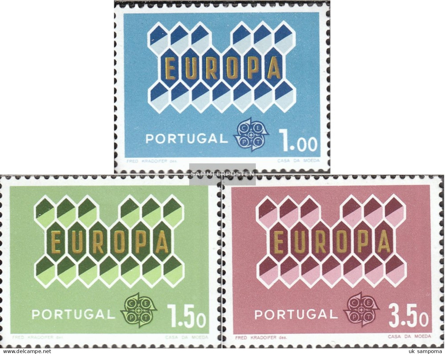 Portugal 927-929 (complete Issue) Unmounted Mint / Never Hinged 1962 Europe - Neufs