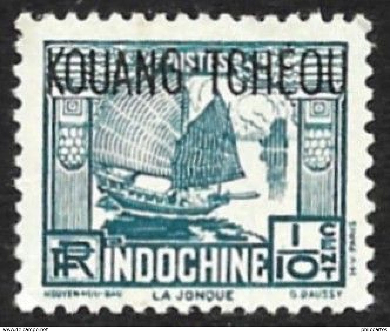 KOUANG TCHEOU   1937  -   Y&T  97 -  Jonque -  NEUF** - Unused Stamps