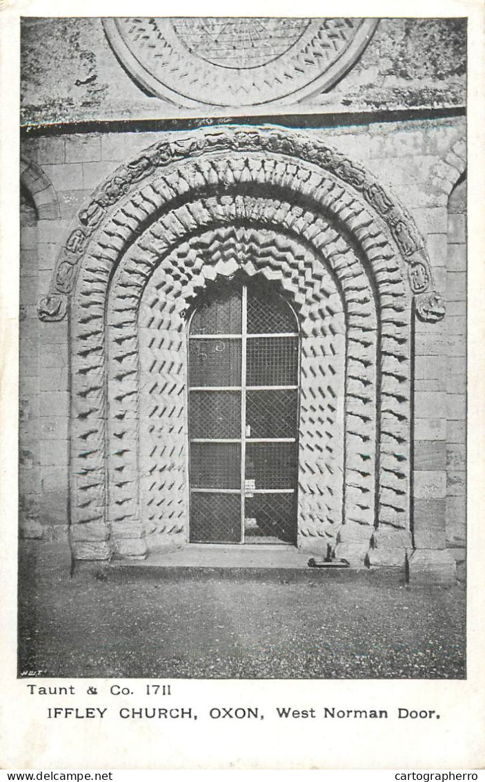 British Churches & Cathedrals Oxon Iffley Church West Norman Door - Eglises Et Cathédrales