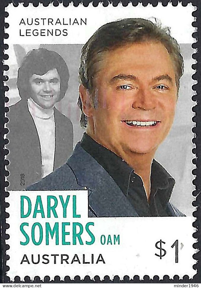 AUSTRALIA 2018 $1 Multicoloured, Legends Of TV Entertainment-Daryl Somers Used - Usati