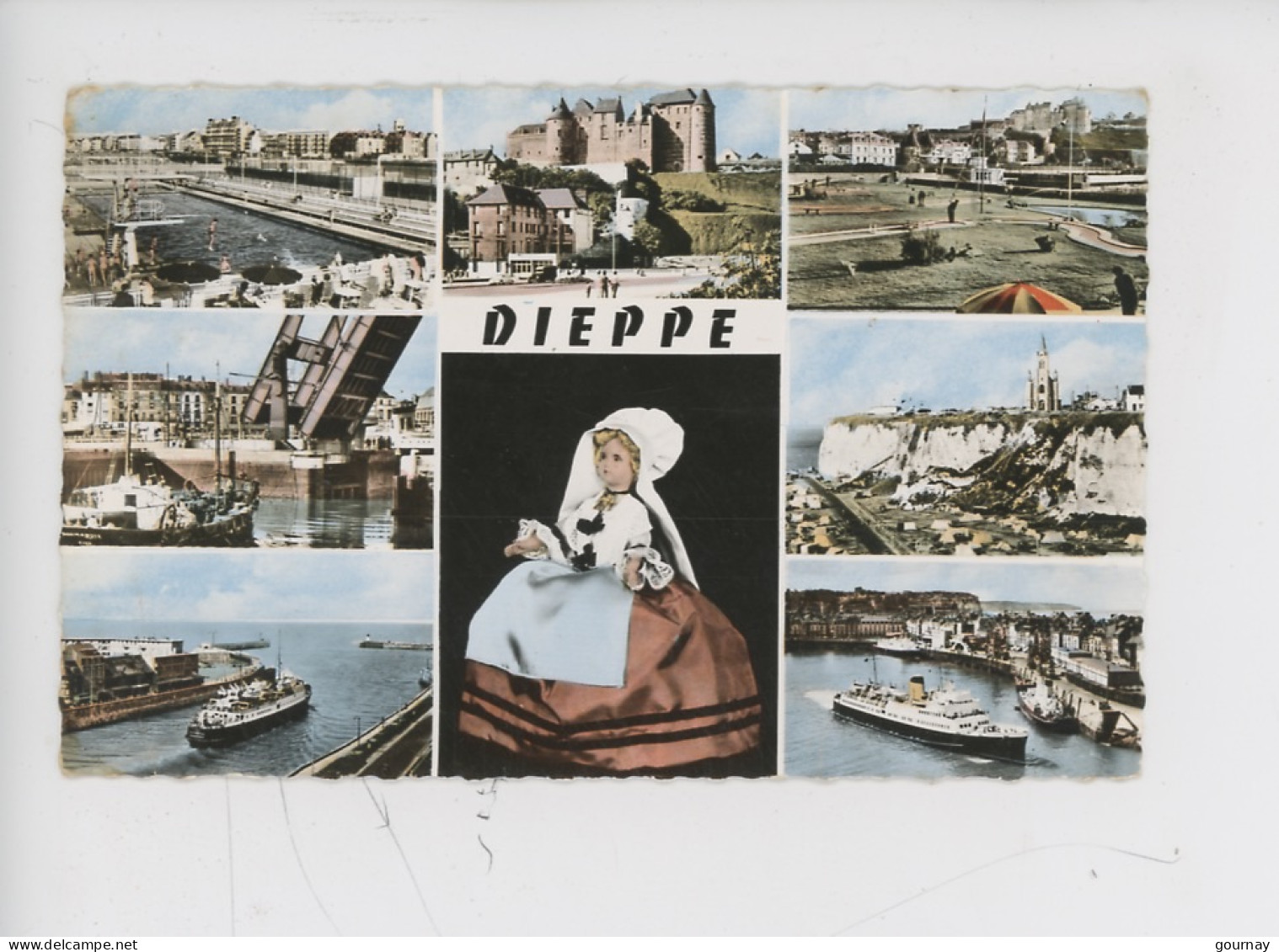 Dieppe Souvenir Multivues  N°55163 Estel  - Folklore Normand Poupée... - Dieppe