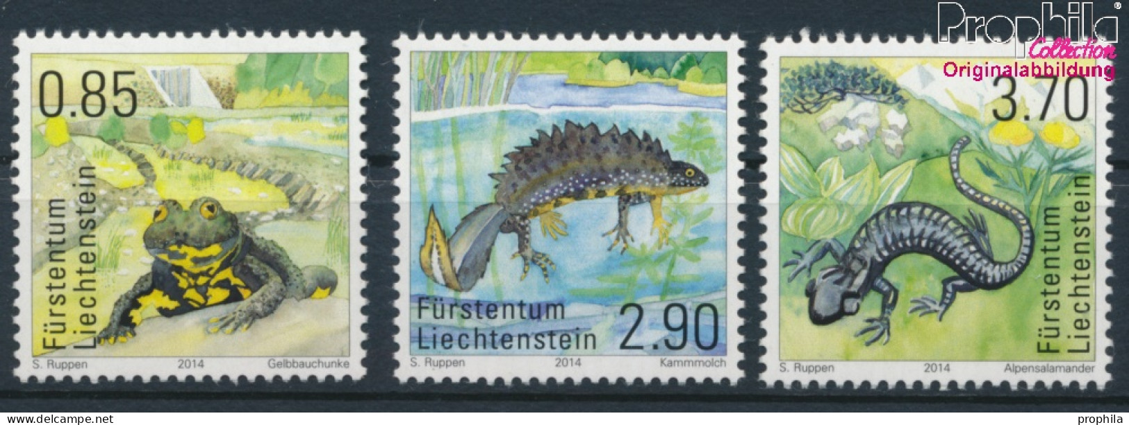 Liechtenstein 1715-1717 (kompl.Ausg.) Postfrisch 2014 Amphibien (10377523 - Ungebraucht