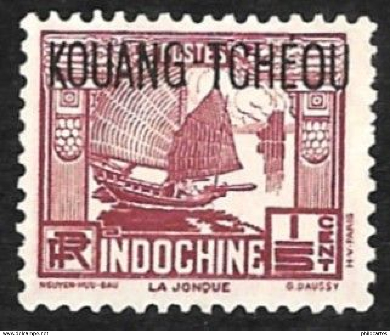 KOUANG TCHEOU   1937  -   Y&T  98 -  Jonque -  NEUF** - Nuovi