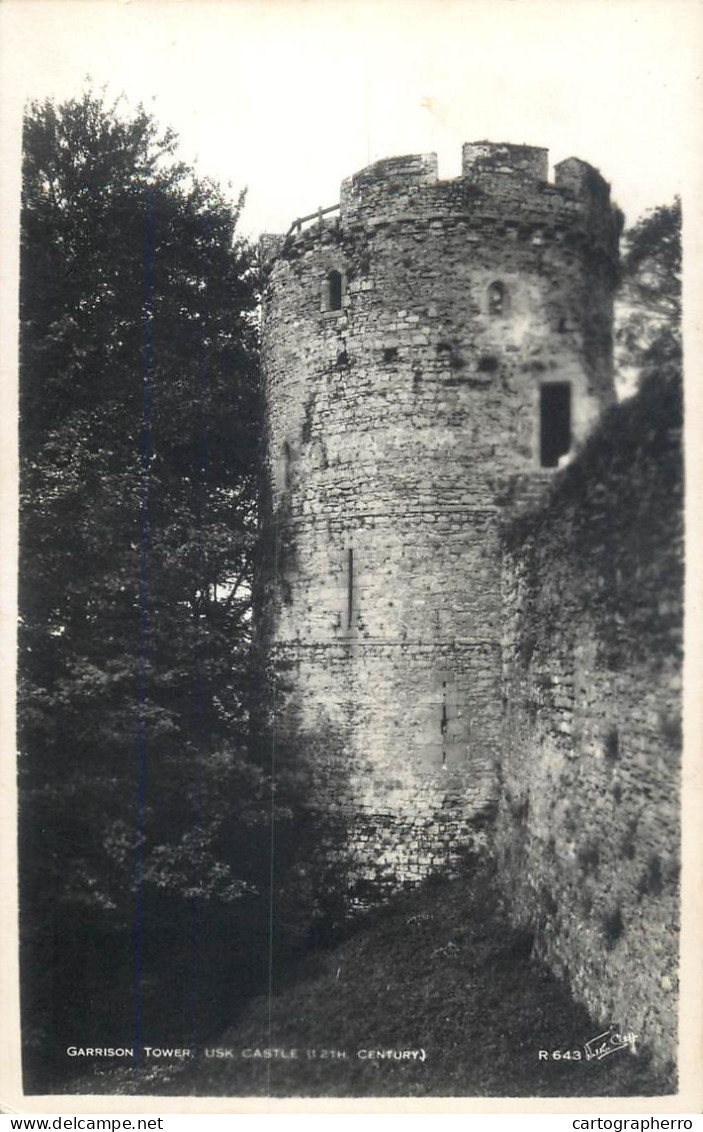 British Castles Architecture Garrison Tower Usk Castle - Castillos