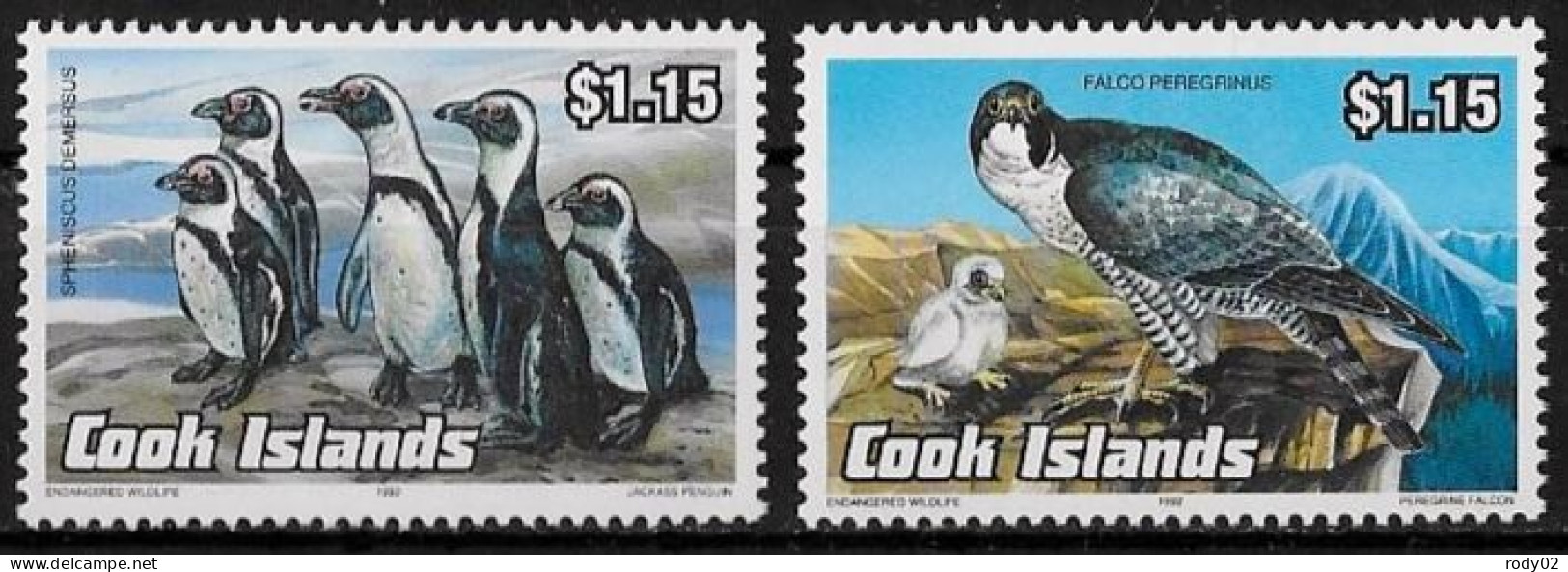 ILES COOK - OISEAUX - N° 1072 ET 1075 - NEUF** MNH - Other & Unclassified