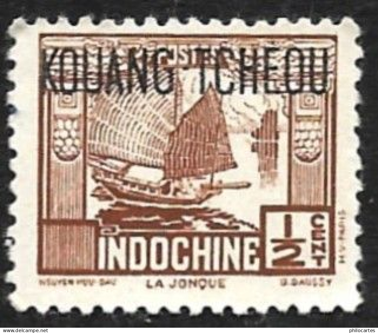 KOUANG TCHEOU   1937  -   Y&T 100 -  Jonque -  NEUF** - Nuevos