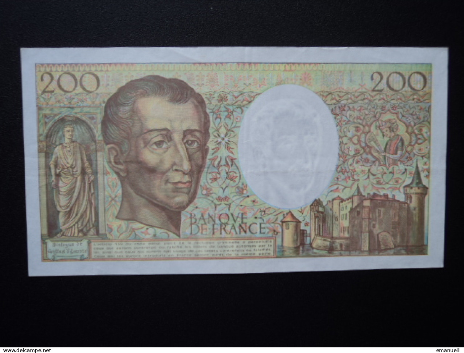 FRANCE : 200 FRANCS   1992    FAY 70 / P 155e     TTB - 200 F 1981-1994 ''Montesquieu''