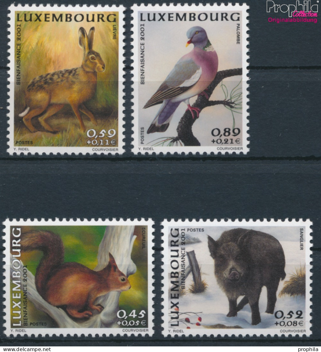 Luxemburg 1554-1557 (kompl.Ausg.) Postfrisch 2001 Tiere (10368796 - Nuevos