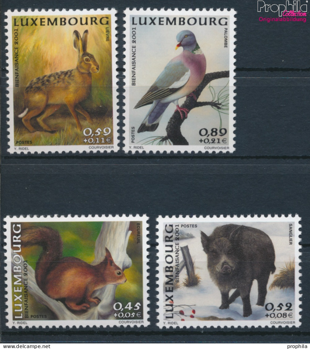 Luxemburg 1554-1557 (kompl.Ausg.) Postfrisch 2001 Tiere (10377586 - Ungebraucht