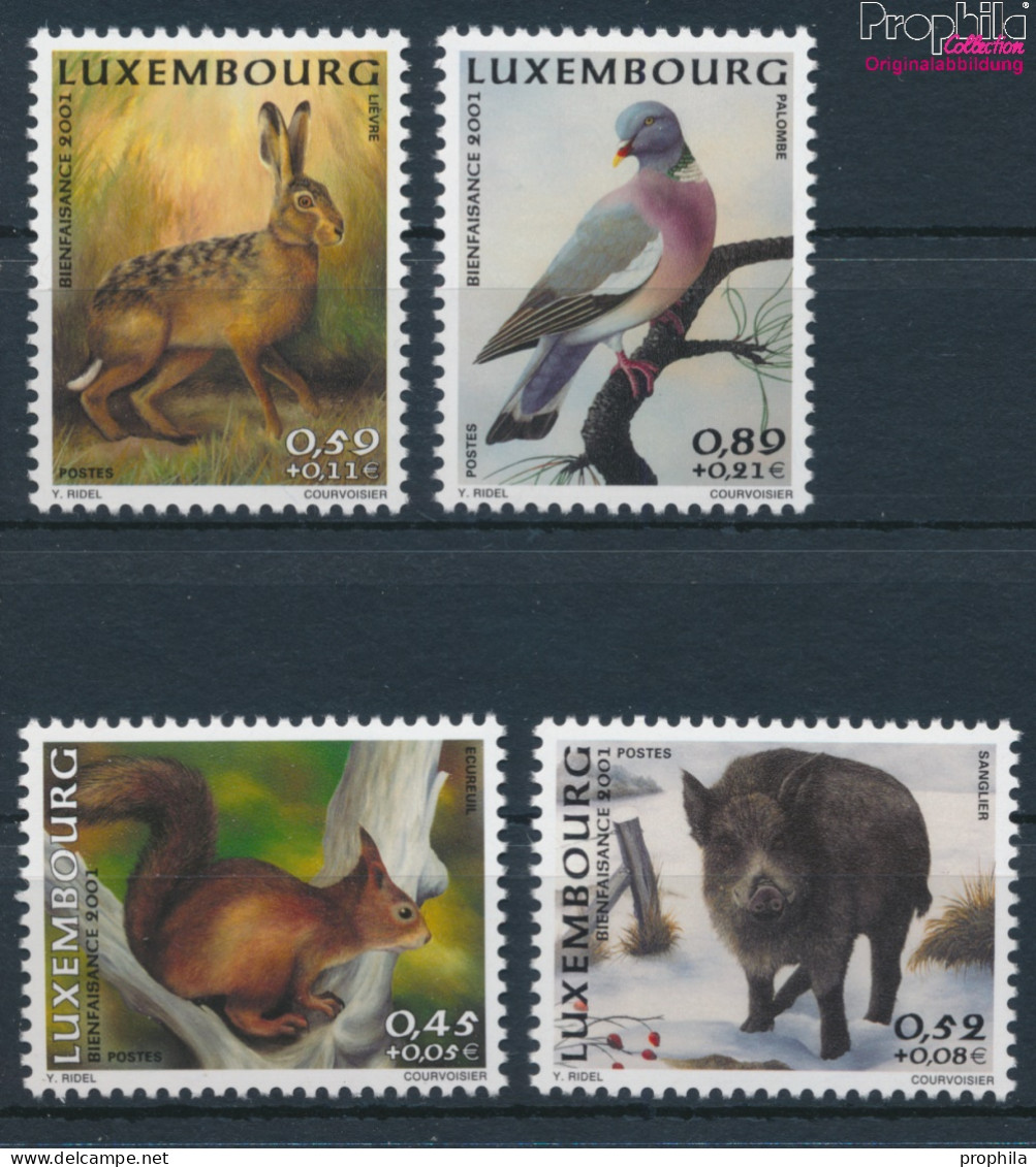 Luxemburg 1554-1557 (kompl.Ausg.) Postfrisch 2001 Tiere (10377637 - Unused Stamps