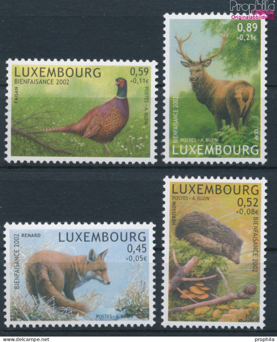 Luxemburg 1593-1596 (kompl.Ausg.) Postfrisch 2002 Tiere (10368794 - Ungebraucht