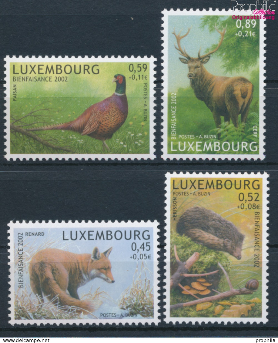 Luxemburg 1593-1596 (kompl.Ausg.) Postfrisch 2002 Tiere (10377588 - Unused Stamps
