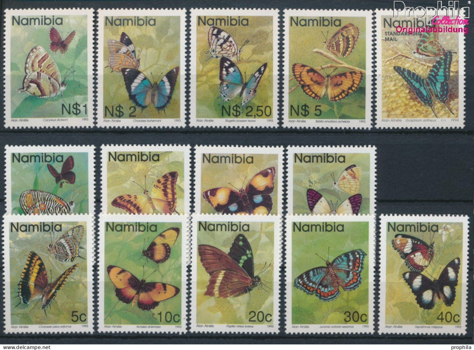 Namibia - Südwestafrika 751-763,771 (kompl.Ausg.) Postfrisch 1993 Schmetterlinge (10368377 - Namibie (1990- ...)