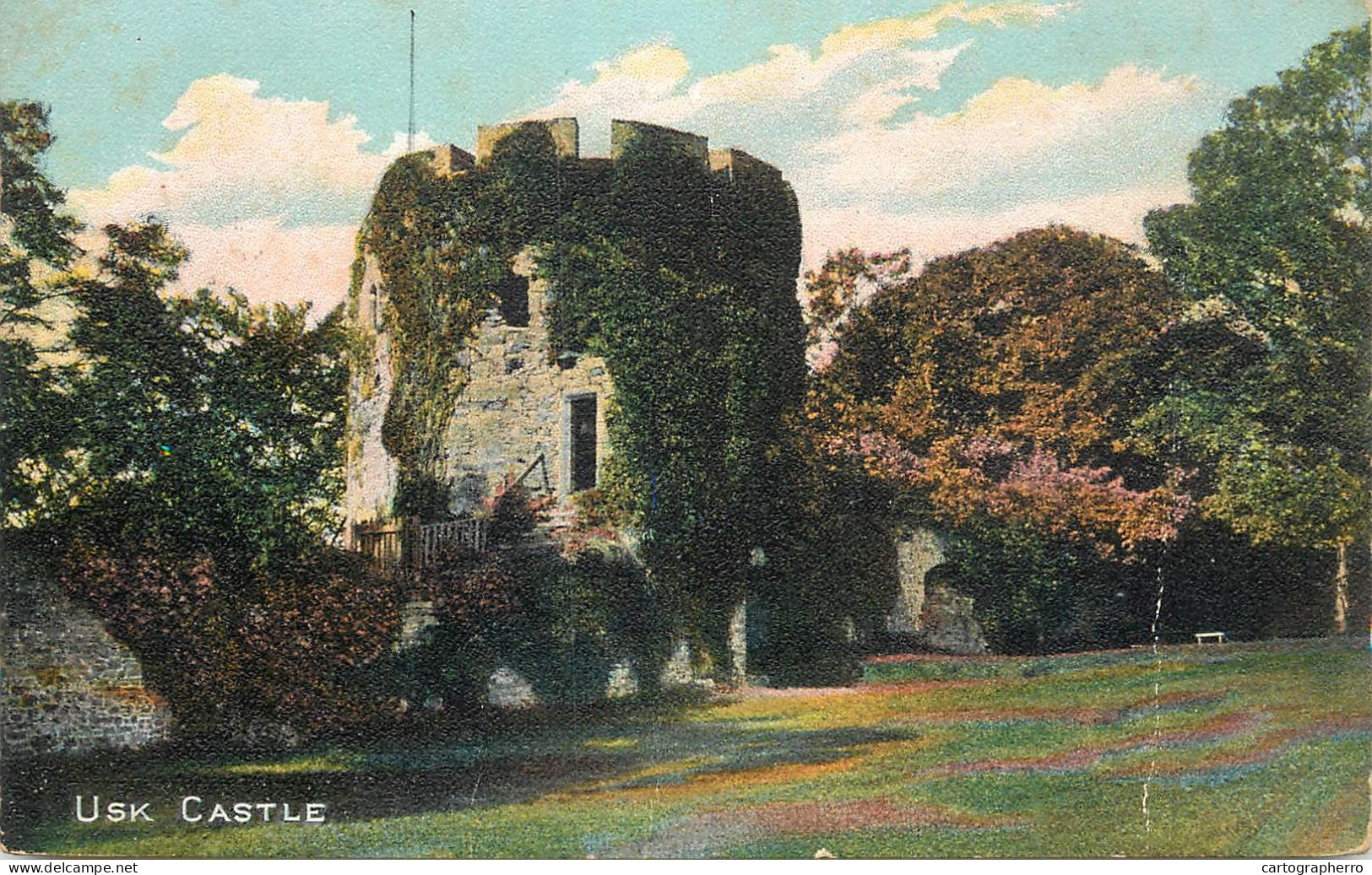 British Castles Architecture Usk Castle - Castelli