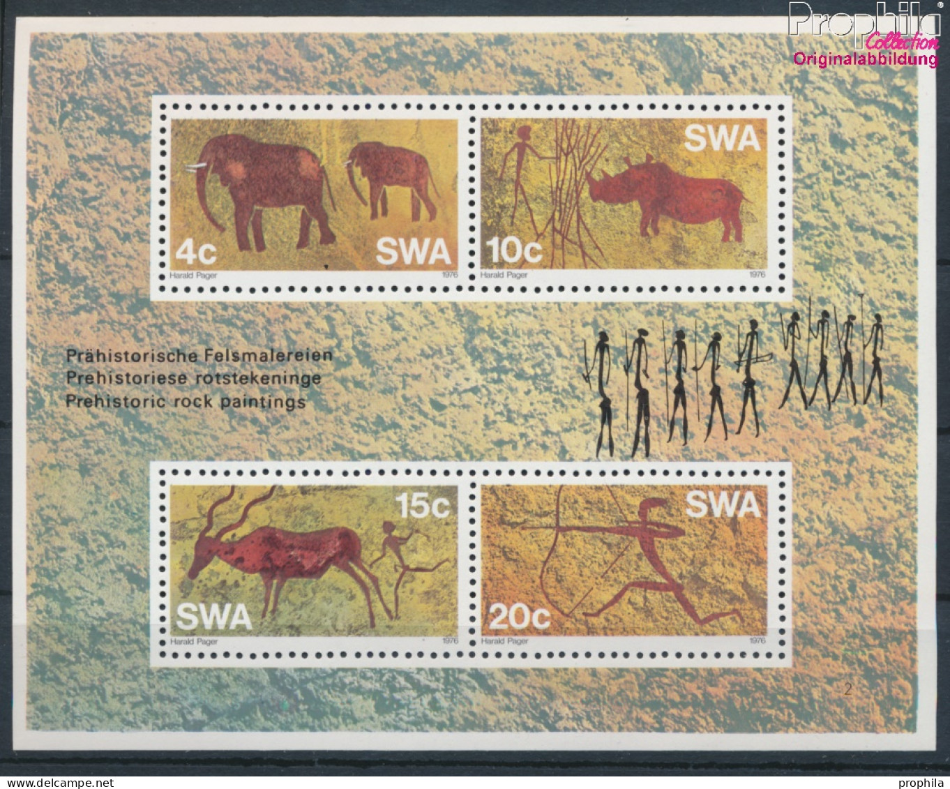 Namibia - Südwestafrika Block2 (kompl.Ausg.) Postfrisch 1976 Felsmalereien (10368375 - South West Africa (1923-1990)