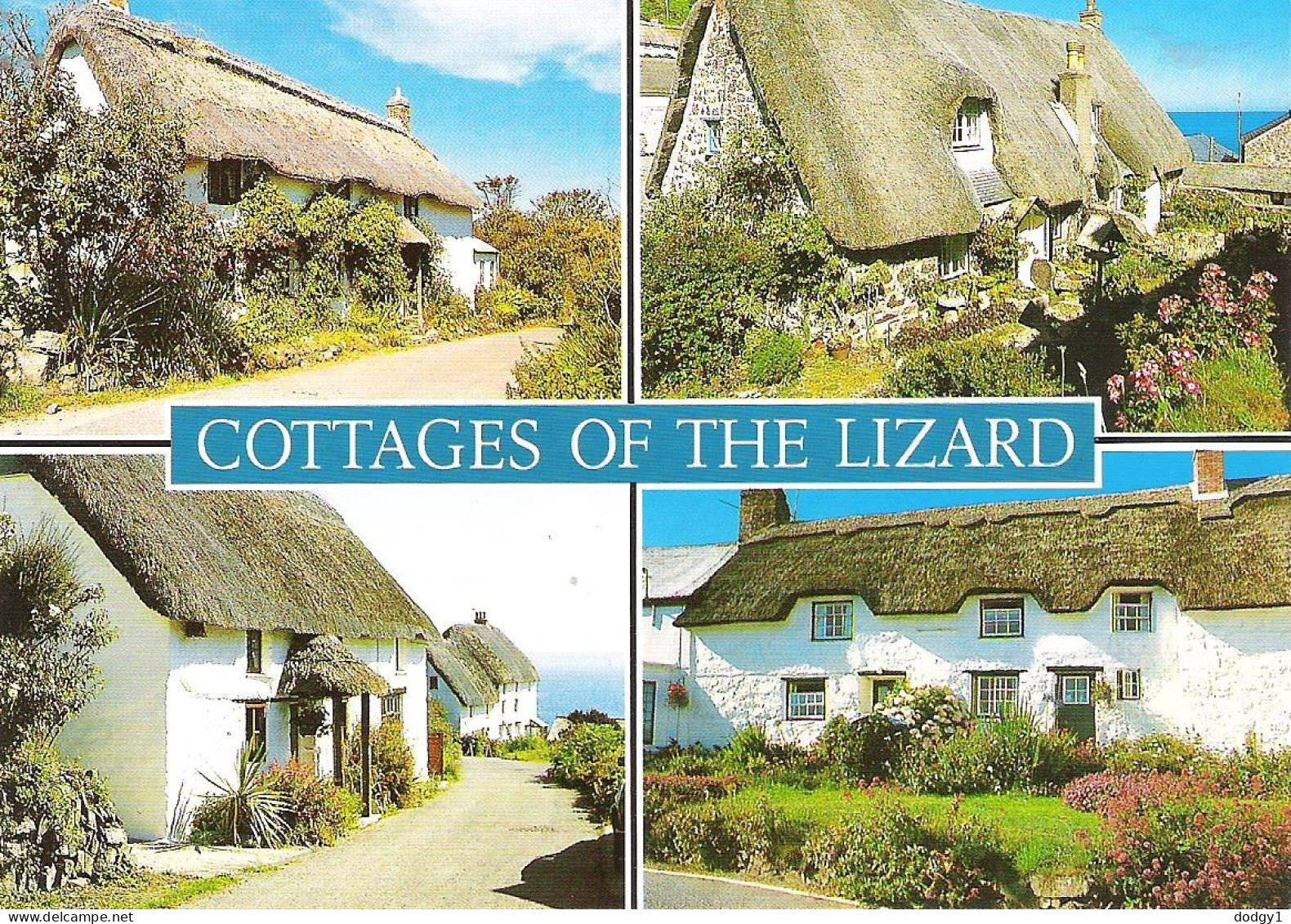 COTTAGES OF THE LIZARD, CORNWALL, ENGLAND. UNUSED POSTCARD Mm1 - Other & Unclassified