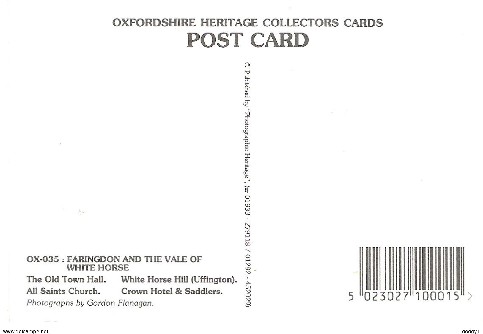 SCENES FROM FARINGDON, OXFORDSHIRE, ENGLAND. UNUSED POSTCARD Mm1 - Other & Unclassified