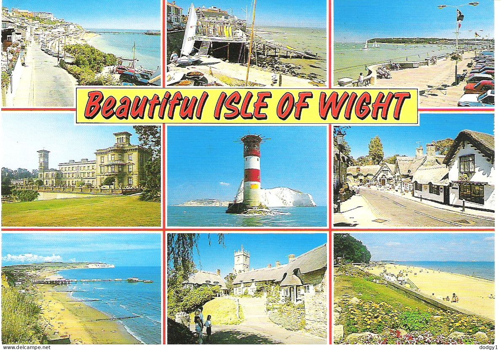 SCENES FROM THE ISLE OF WIGHT, ENGLAND. USED POSTCARD Mm1 - Autres & Non Classés