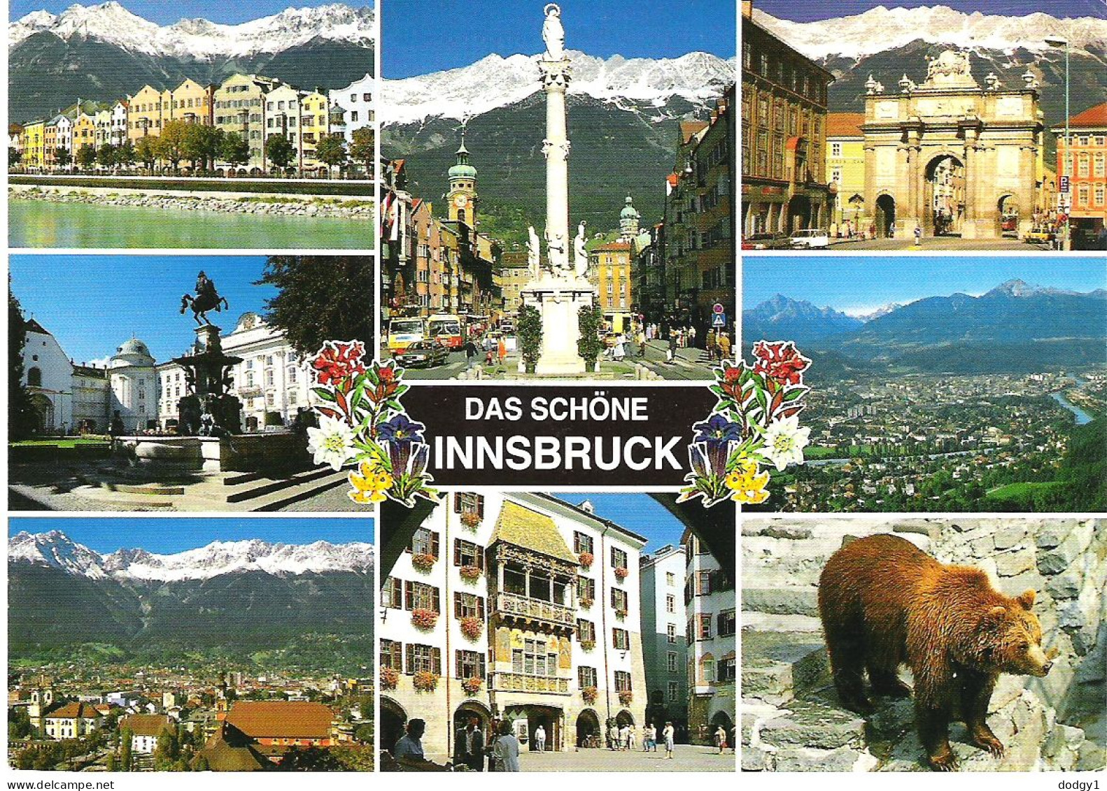 SCENES FROM INNSBRUCK, TIROL, AUSTRIA USED POSTCARD Mm1 - Innsbruck