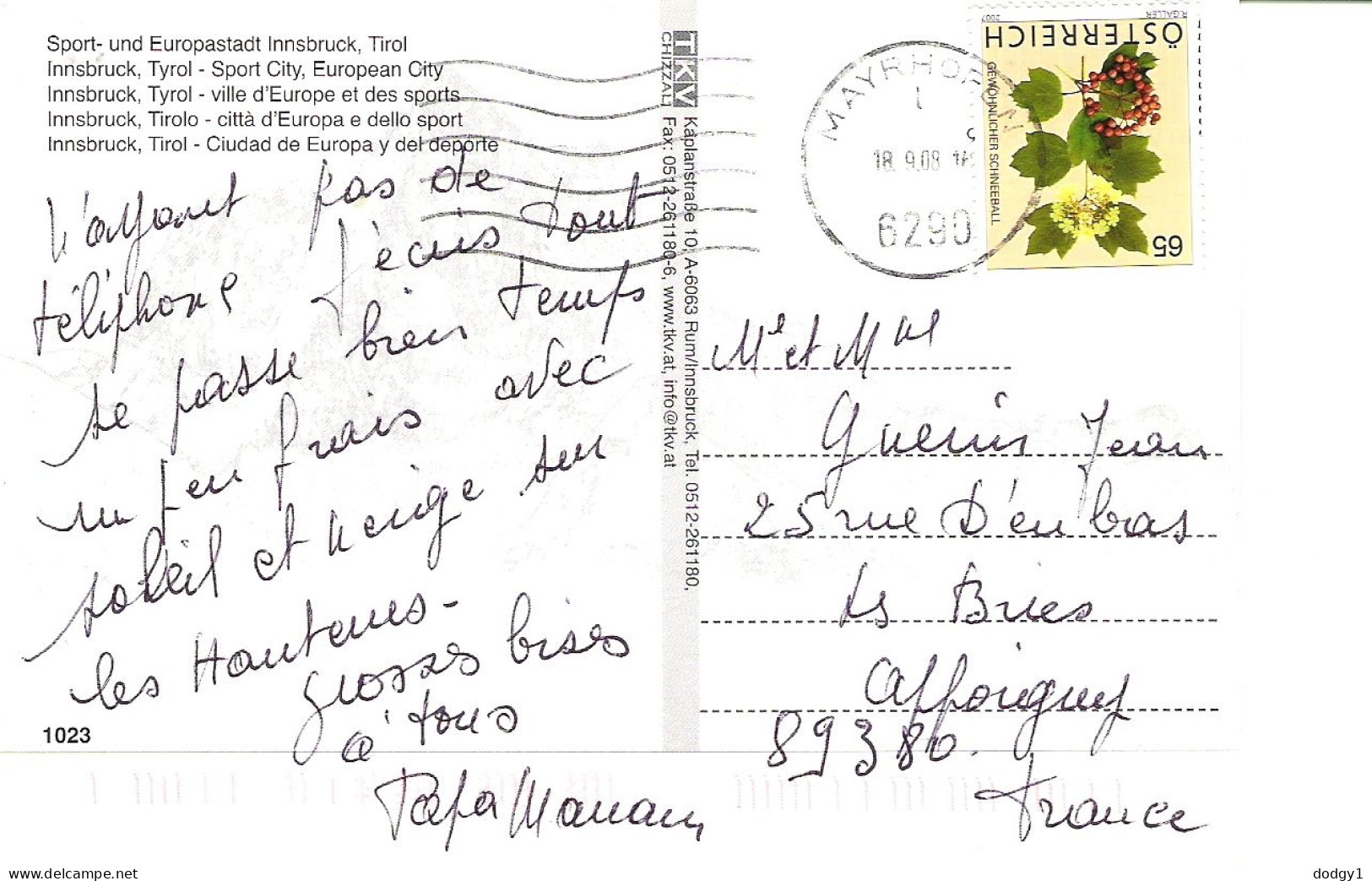 SCENES FROM INNSBRUCK, TIROL, AUSTRIA USED POSTCARD Mm1 - Innsbruck