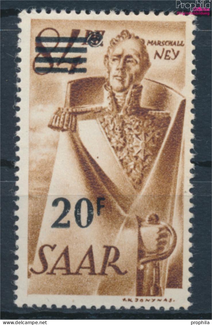 Saarland 237I, Aufdruck Auf Urdruckmarke Postfrisch 1947 Berufe Und Ansichten (10377634 - Ongebruikt