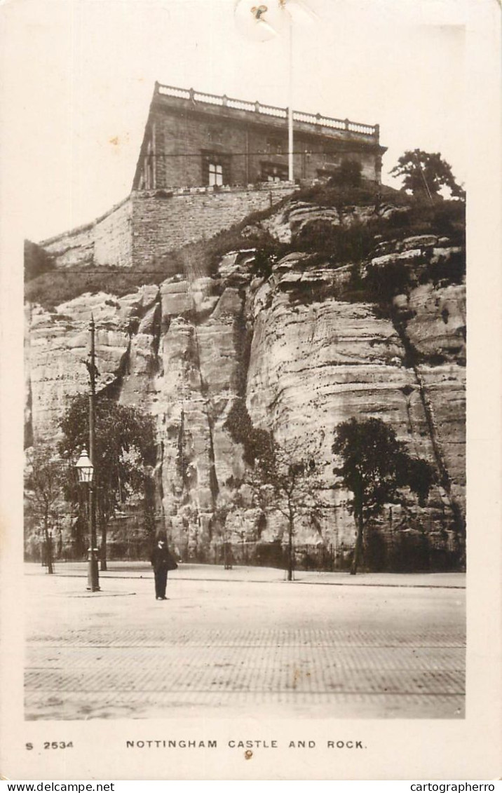 British Castles Architecture Nottingham Castle And Rock - Schlösser