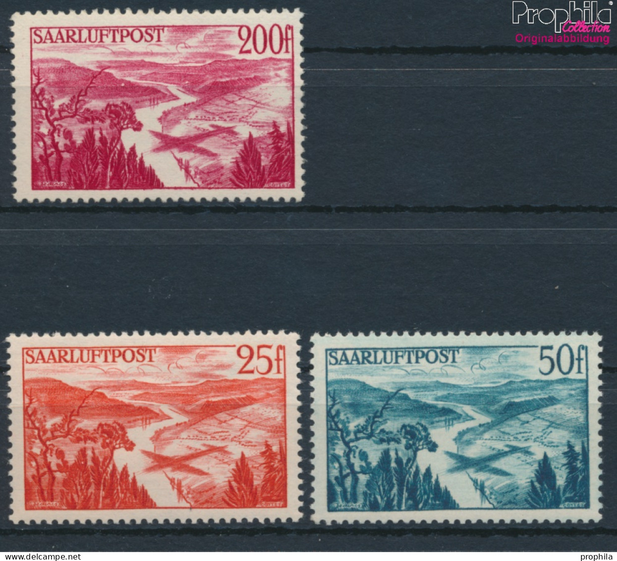 Saarland 252-254 (kompl.Ausg.) Postfrisch 1948 Flugpost (10377632 - Unused Stamps