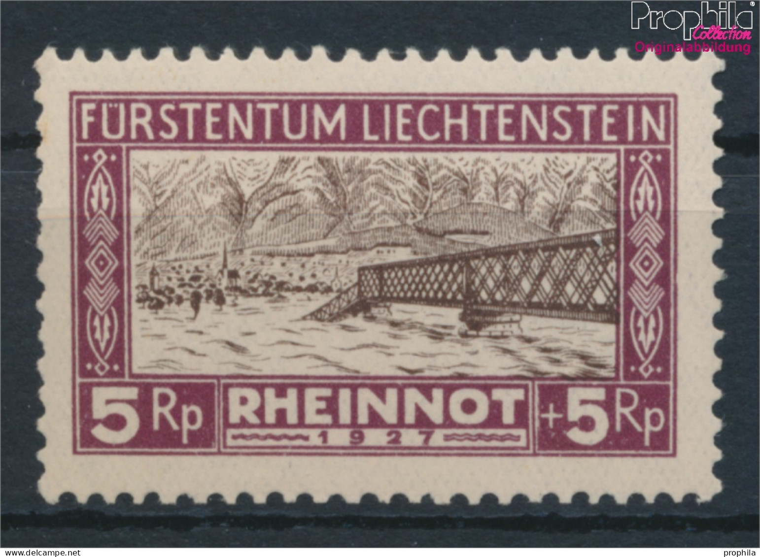 Liechtenstein 78 Postfrisch 1928 Hochwassergeschädigte (10377390 - Nuevos