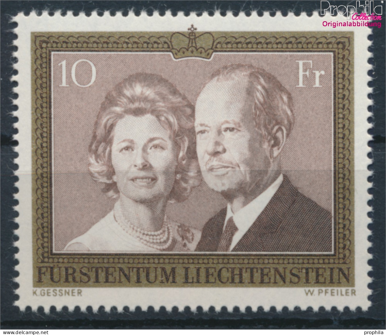 Liechtenstein 614II (kompl.Ausg.) Papier Weiß Floureszierend Postfrisch 1992 Fuerstenpaar (10377413 - Nuovi