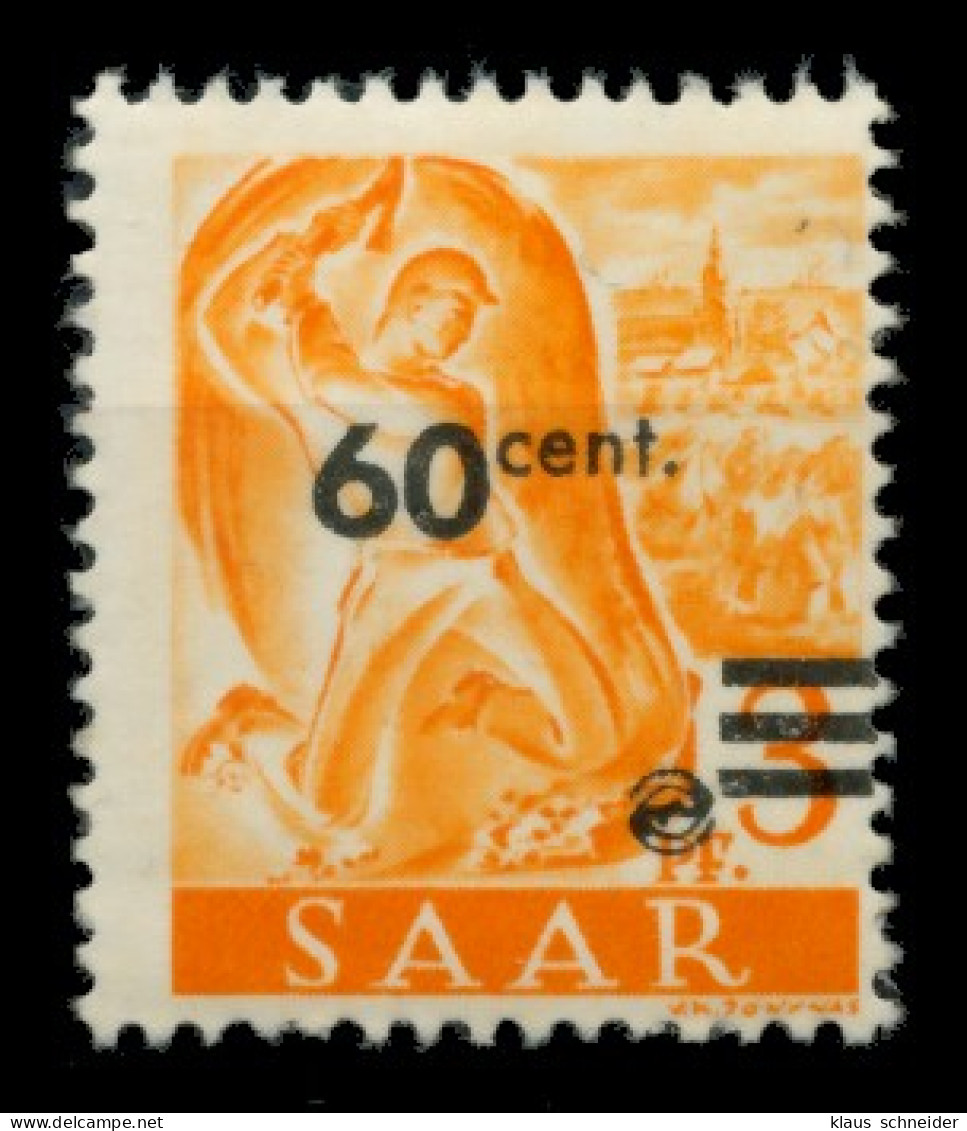 SAARLAND 1947 Nr 227ZII Postfrisch X6D1436 - Neufs