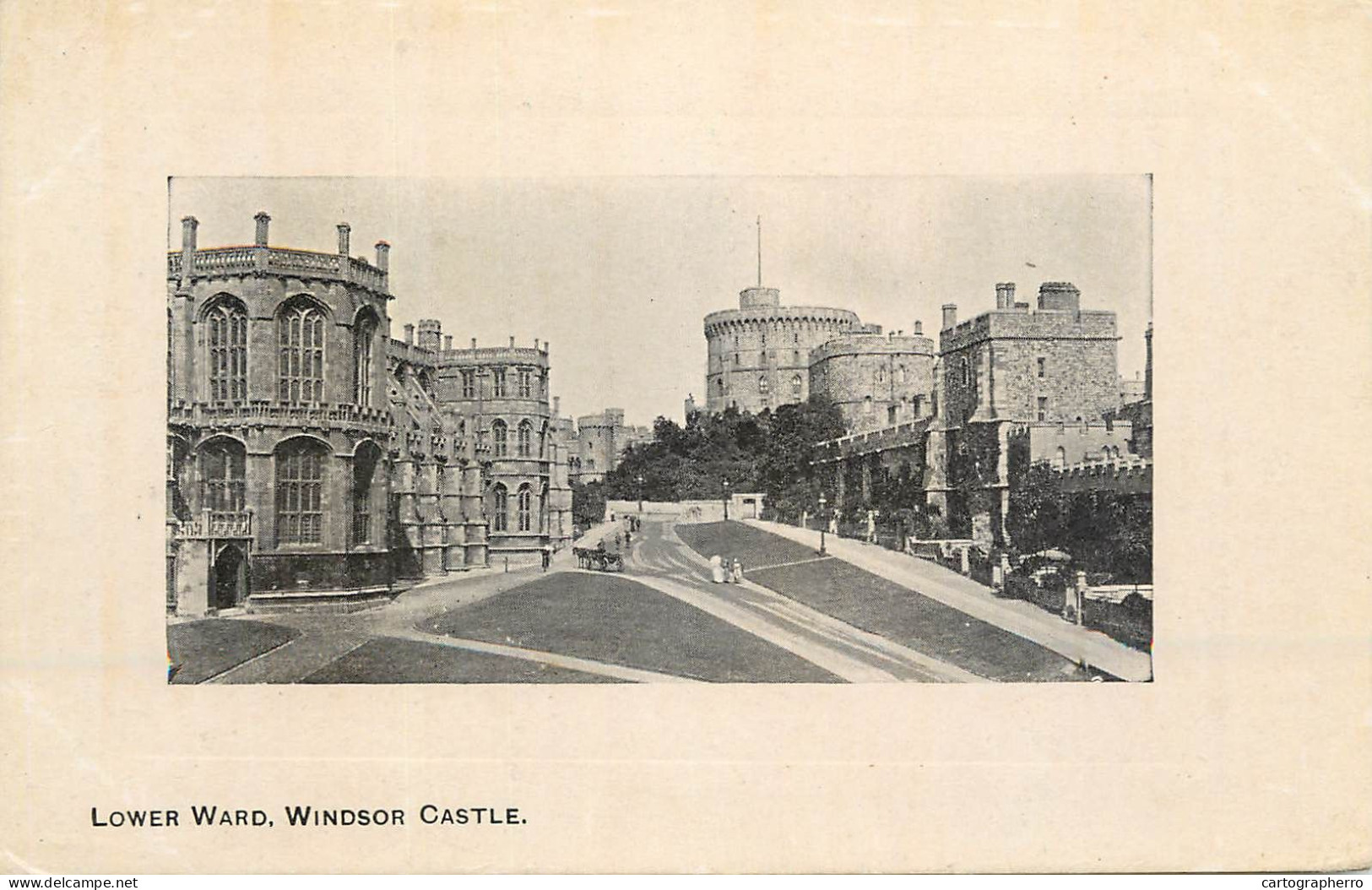 British Castles Architecture Windsor Castle Lower Ward - Châteaux