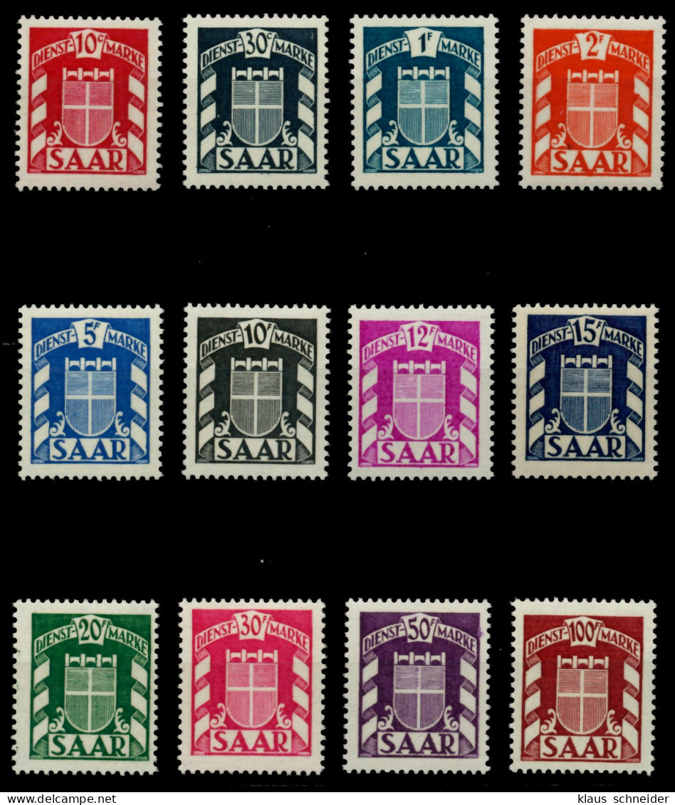 SAAR DIENSTMARKEN Nr 33-44 Postfrisch X6DFA9E - Nuevos