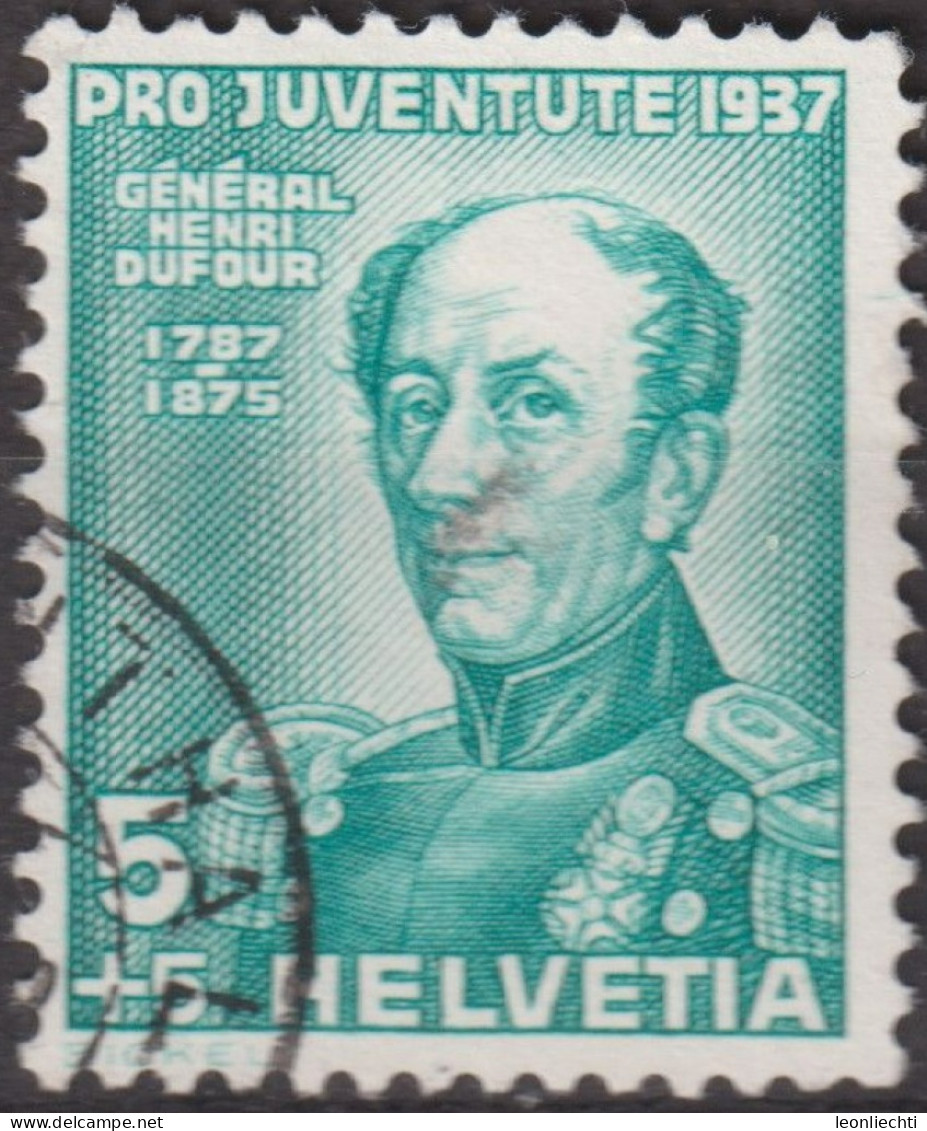 1937 Schweiz / Pro Juventute ° Zum:CH J81, Mi:CH 314, Yt:CH 303, General Dufour - Used Stamps