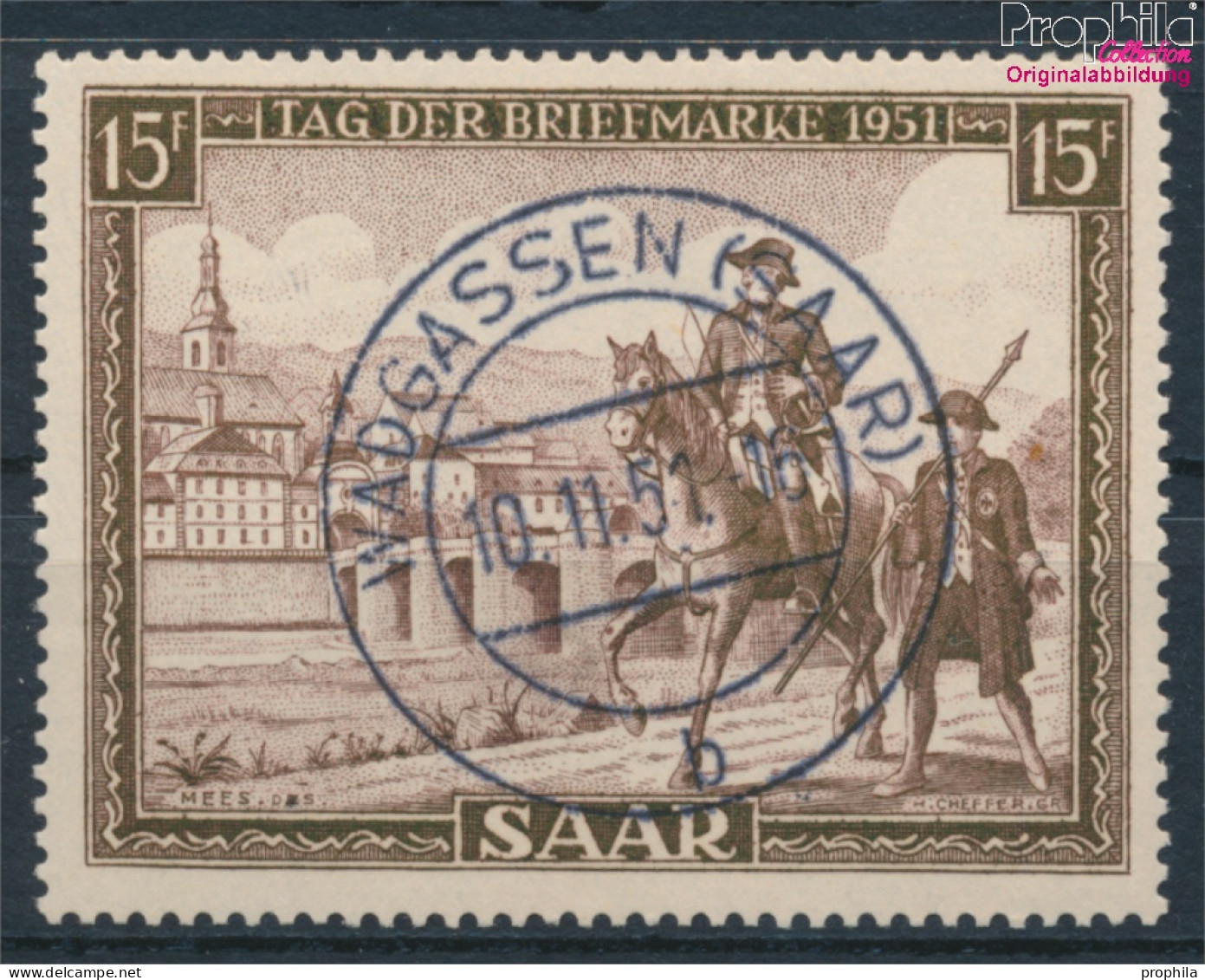 Saarland 305 (kompl.Ausg.) Gestempelt 1951 Tag Der Marke (10377619 - Usati