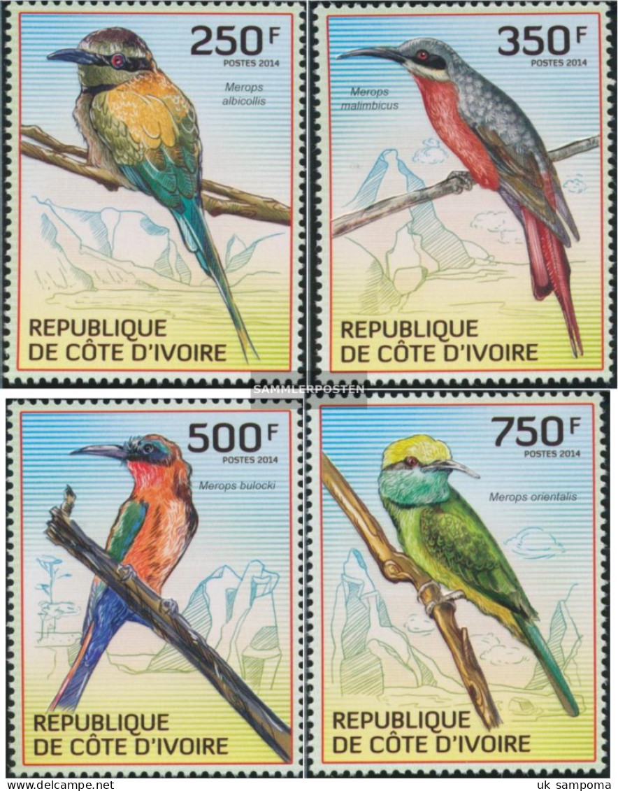 The Ivory Coast 1559-1562 (complete Issue) Unmounted Mint / Never Hinged 2014 Bienenfresser - Côte D'Ivoire (1960-...)