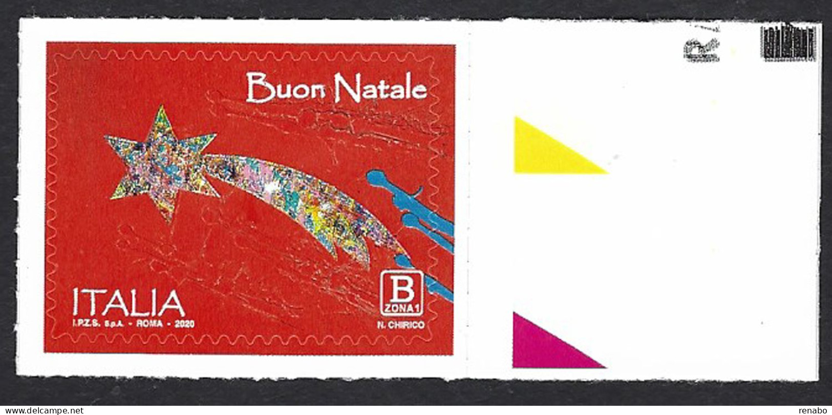 Italia 2020; Natale Laico: Stella Cometa; Bordo A Destra, B Zona 1. - 2011-20: Neufs