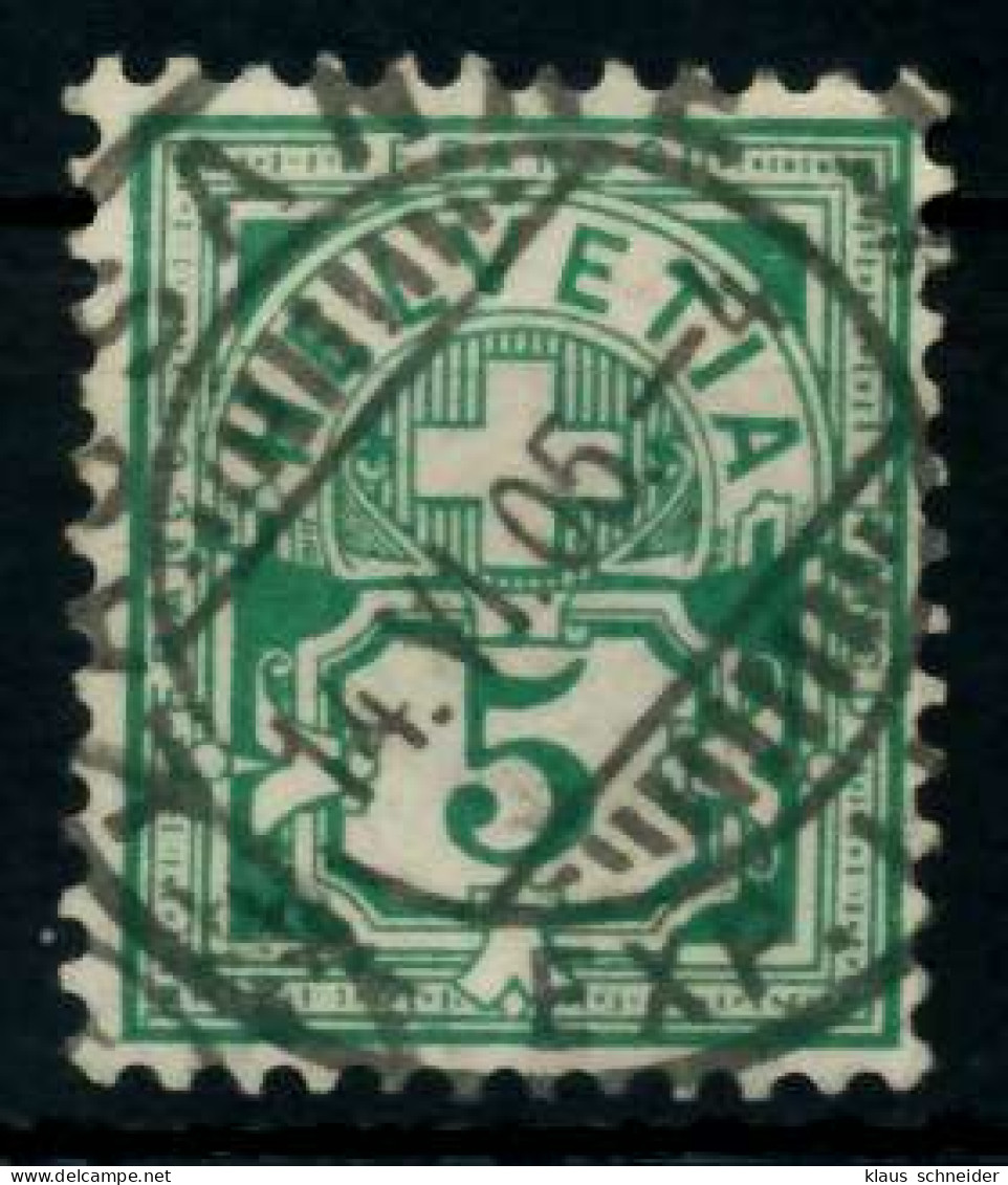 SCHWEIZ ZIFFERNMUSTER Nr 53Ya Gestempelt X74691A - Used Stamps