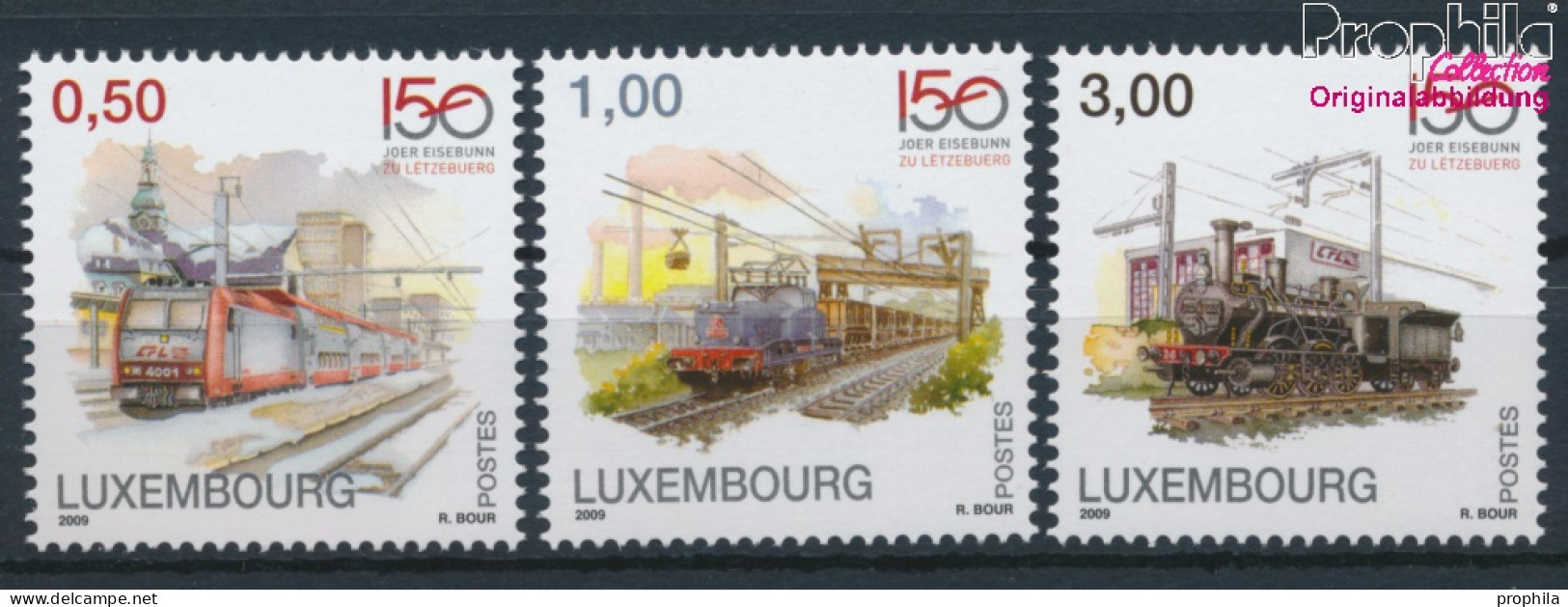 Luxemburg 1838-1840 (kompl.Ausg.) Postfrisch 2009 Eisenbahn In Luxemburg (10368727 - Unused Stamps