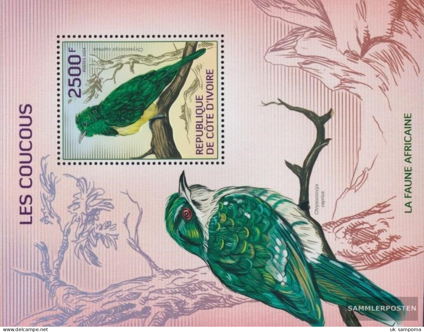The Ivory Coast Block197A (complete Issue) Unmounted Mint / Never Hinged 2014 Kuckkucke - Côte D'Ivoire (1960-...)
