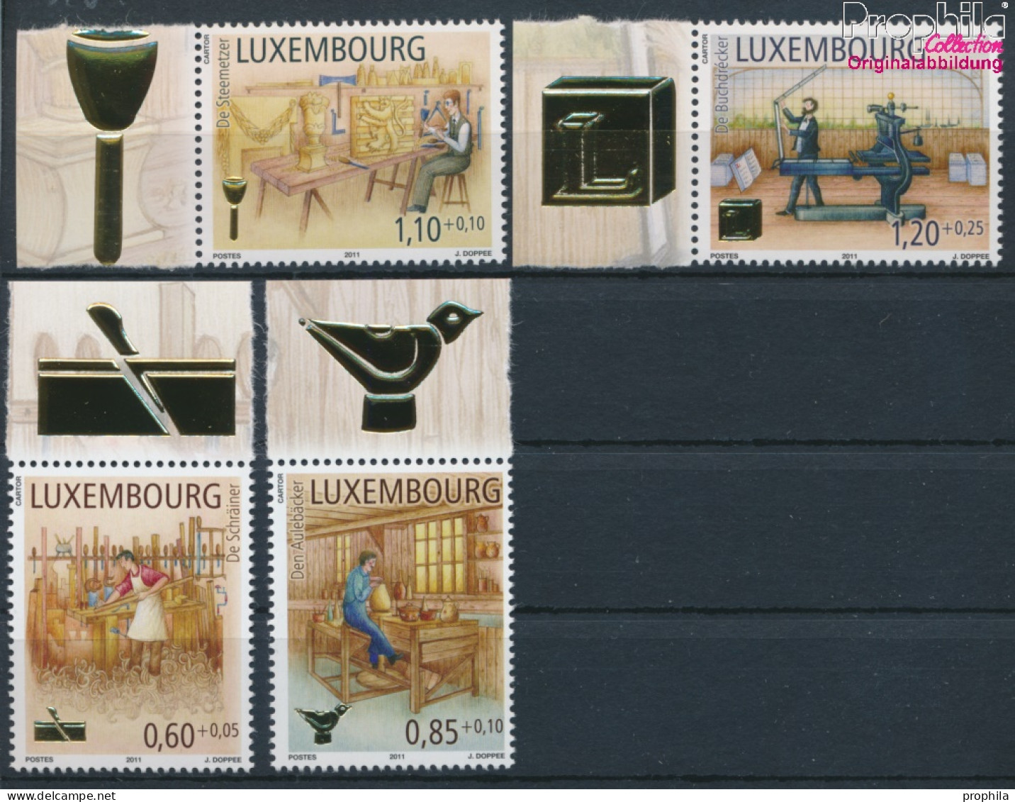 Luxemburg 1919-1922 (kompl.Ausg.) Postfrisch 2011 Alte Handwerksberufe (10368730 - Neufs