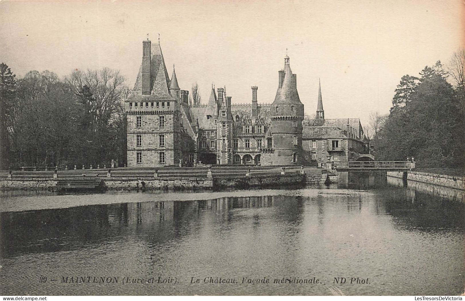 FRANCE - Maintenon (Eure Et Loir) - Vu Sur Le Château - Façade Méridionale - N D Phot - Carte Postale Ancienne - Maintenon