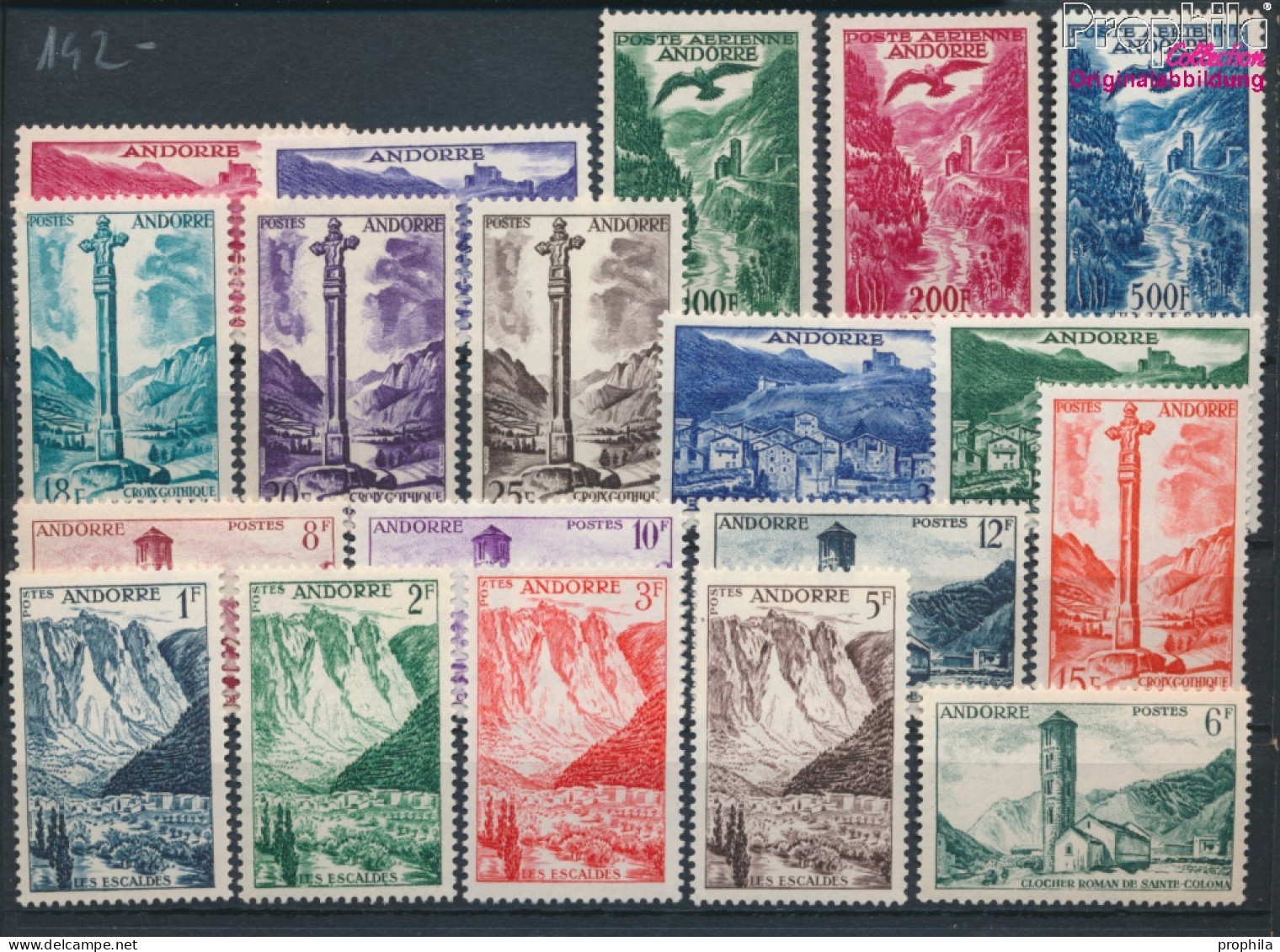 Andorra - Französische Post Postfrisch Landschaften 1955 Landschaften  (10368759 - Nuevos