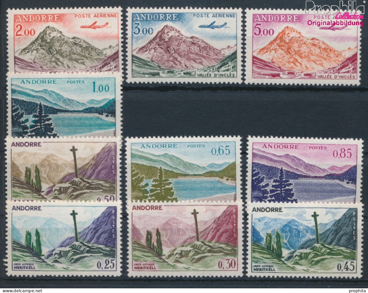 Andorra - Französische Post 168-177 (kompl.Ausg.) Postfrisch 1961 Landschaften (10368757 - Ungebraucht