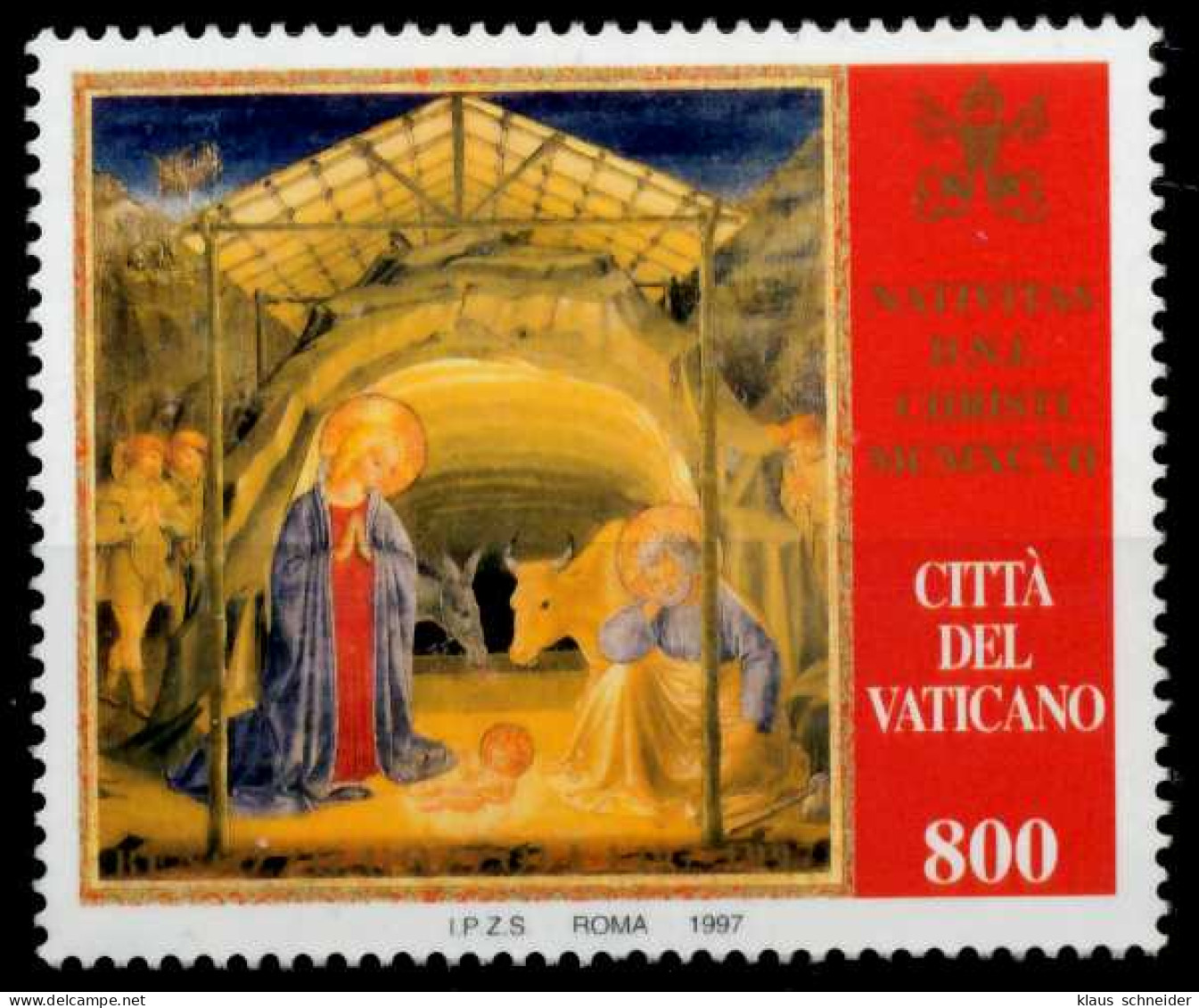 VATIKAN 1997 Nr 1233 Postfrisch S015EF2 - Unused Stamps