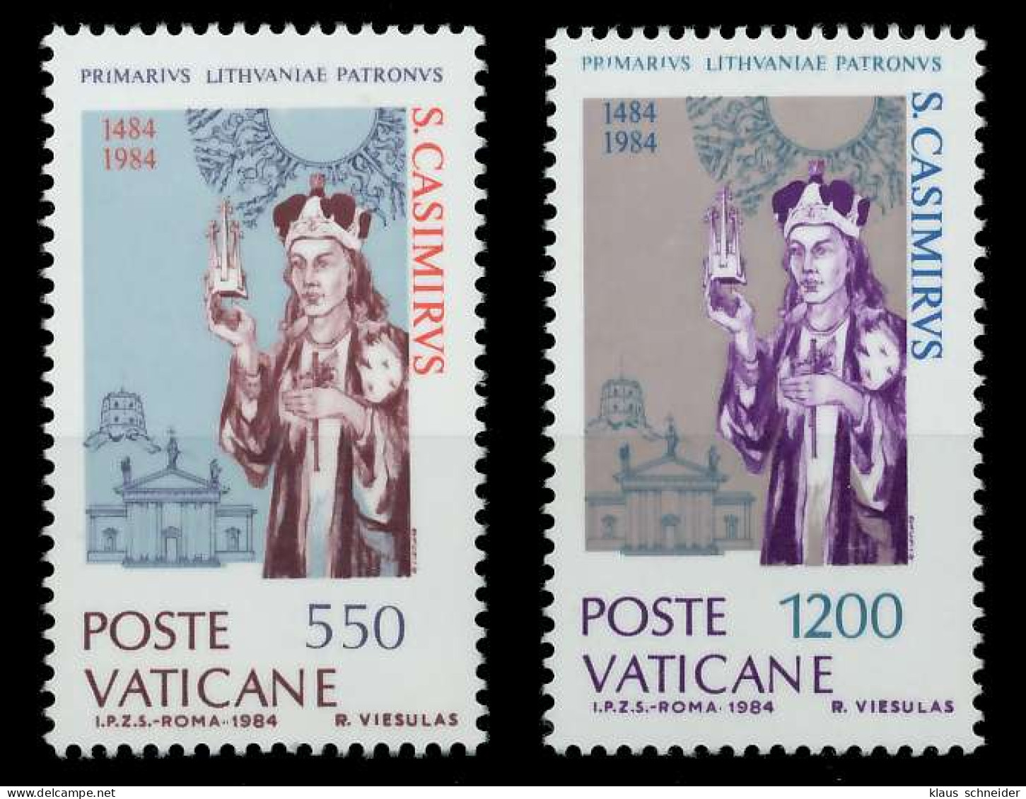 VATIKAN 1984 Nr 846-847 Postfrisch S016432 - Unused Stamps